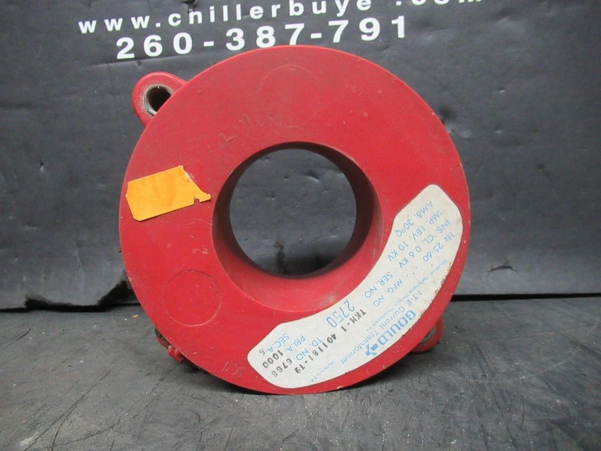 Used GOULD ITE CURRENT TRANSFORMER TKM-1 401181-T9 10 KV 1000 AMP 25-60 HZ