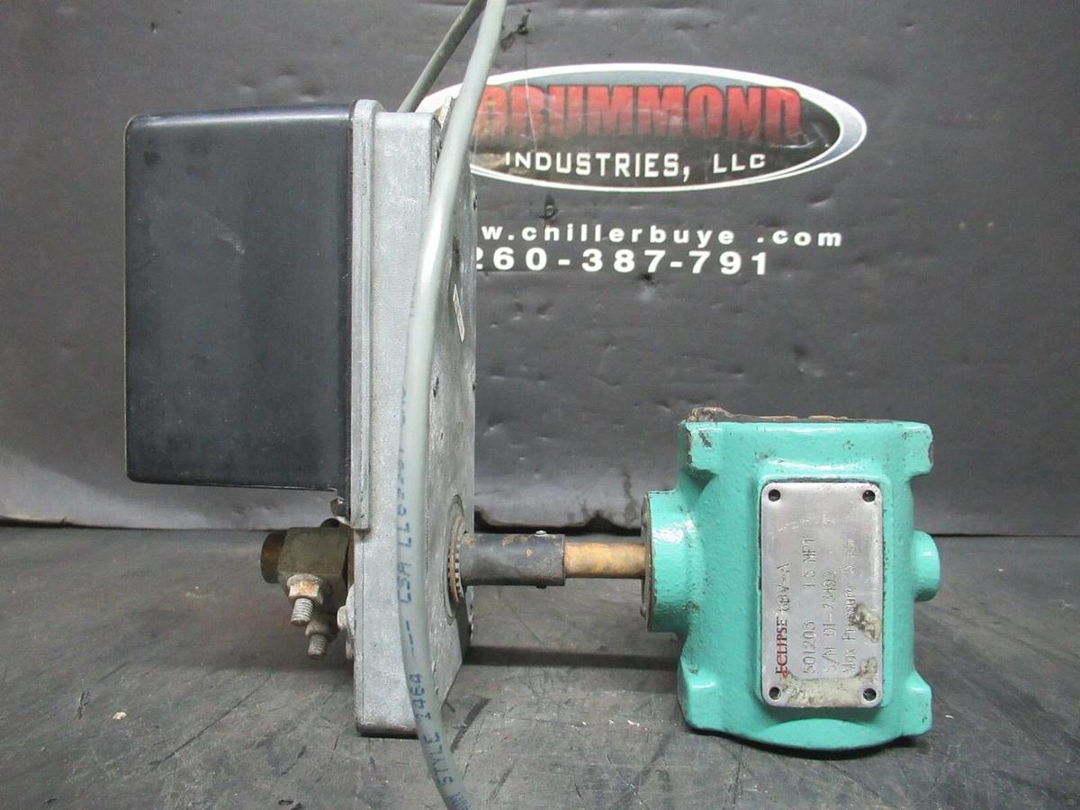 Used NEPTRONIC ACTUATOR BBMF2000F 24 VAC 15 VA 35 IN/LB W/ 6BV-A VALVE 501203 1.5 NPT