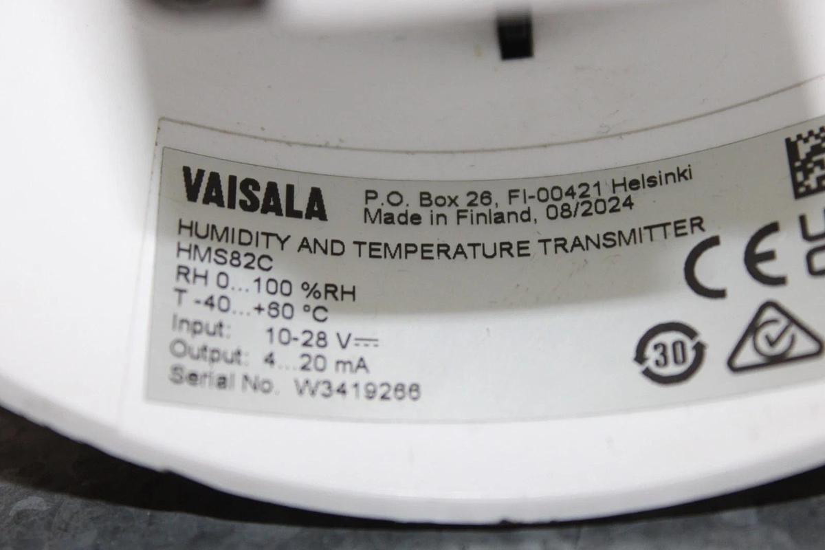 Used VAISALA HUMIDITY AND TEMPERATURE SENSOR HMS82C 28 VDC 20 mA **WARRANTY**