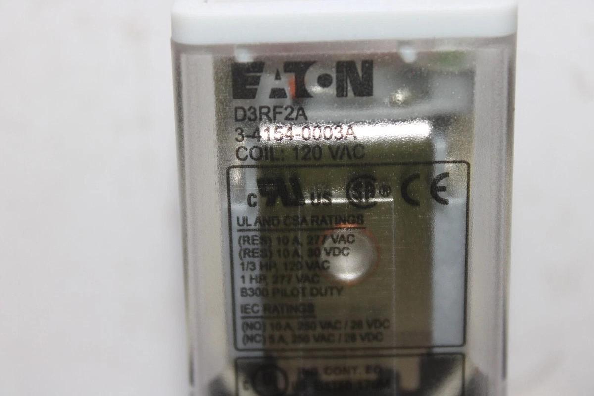 Used EATON GENERAL PURPOSE RELAY D3RF2A 3-4154-0003A
