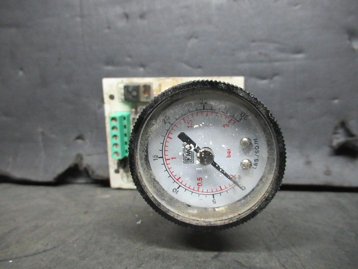 Used KMC ELECTRONIC PNEUMATIC TRANSDUCER 870-612-01 3-15 PSI W/ GAUGE **WARRANTY**