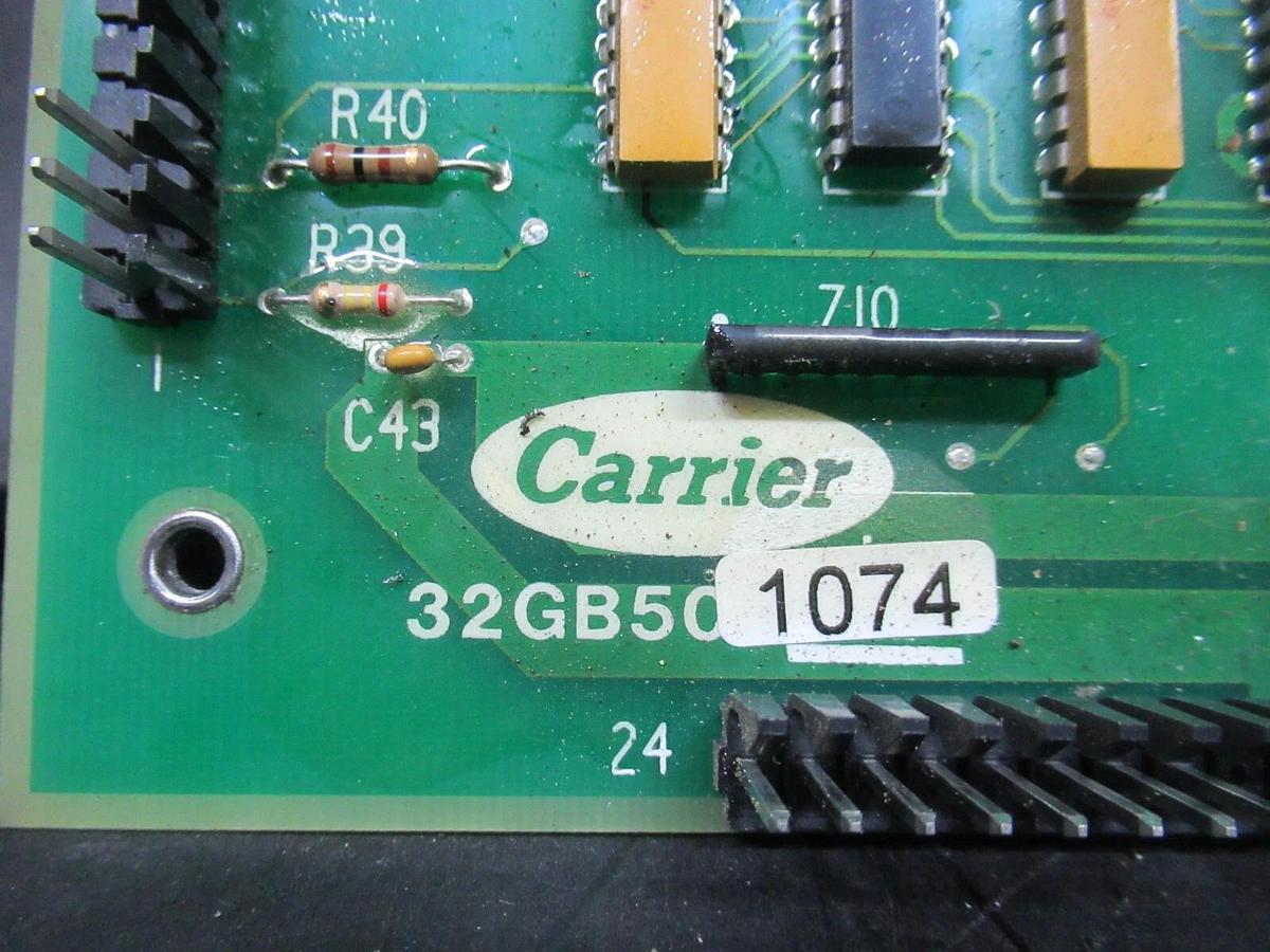 Used CARRIER CHILLER MICROPROCESSOR CIRCUIT BOARD 32GB501074 ASSY: HT2003097-6
