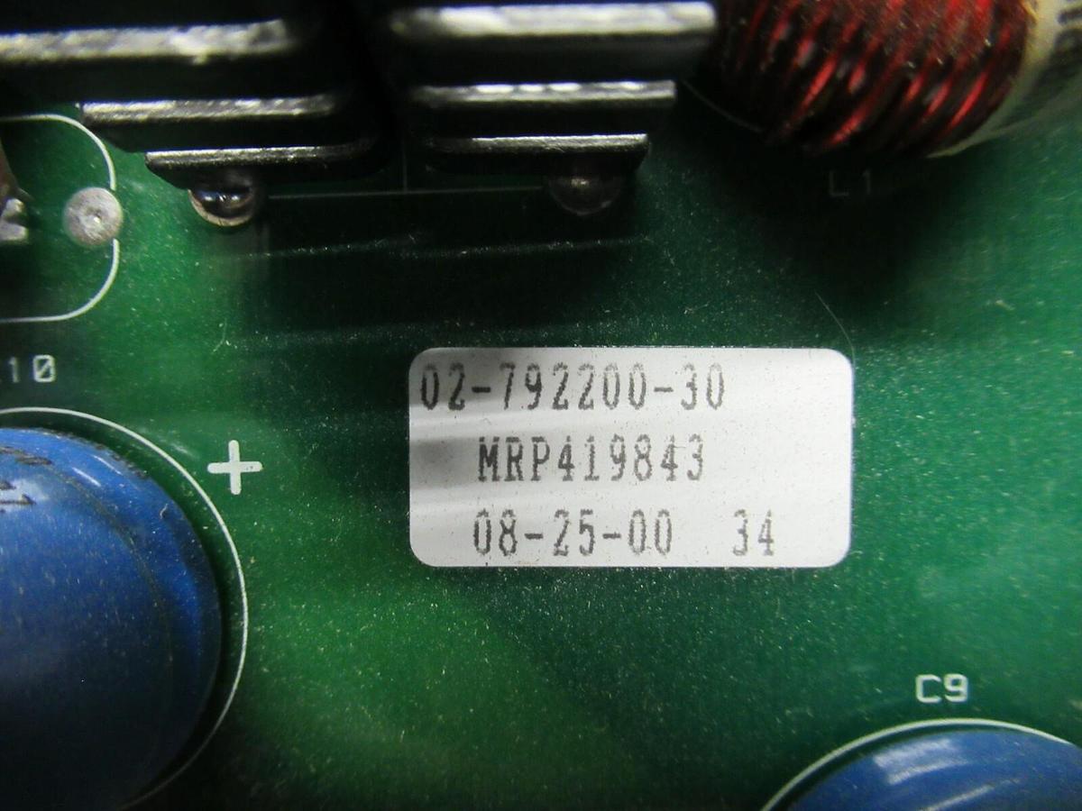 Used LIEBERT POWER SUPPLY BOARD 02-792200-30 REV. 2 P/L 7