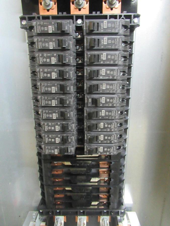 Used GENERAL ELECTRIC A-SERIES II PANELBOARD AQF3362MBX 225 AMP 36-SLOT 208/120 VOLT