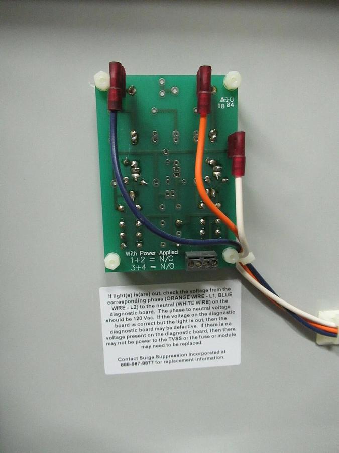 Used SURGE SUPRESSION INC. MP1S1-PR 120 /240 VAC SUPRESSOR SINGLE SPLIT PHASE 4X ENCL