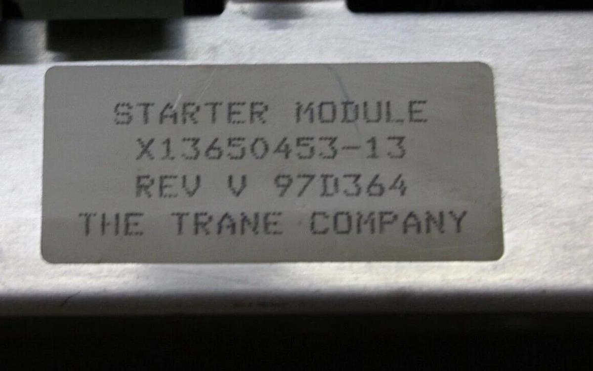 Used TRANE CHILLER STARTER MODULE X13650453-13 REV. V **WARRANTY INCLUDED**