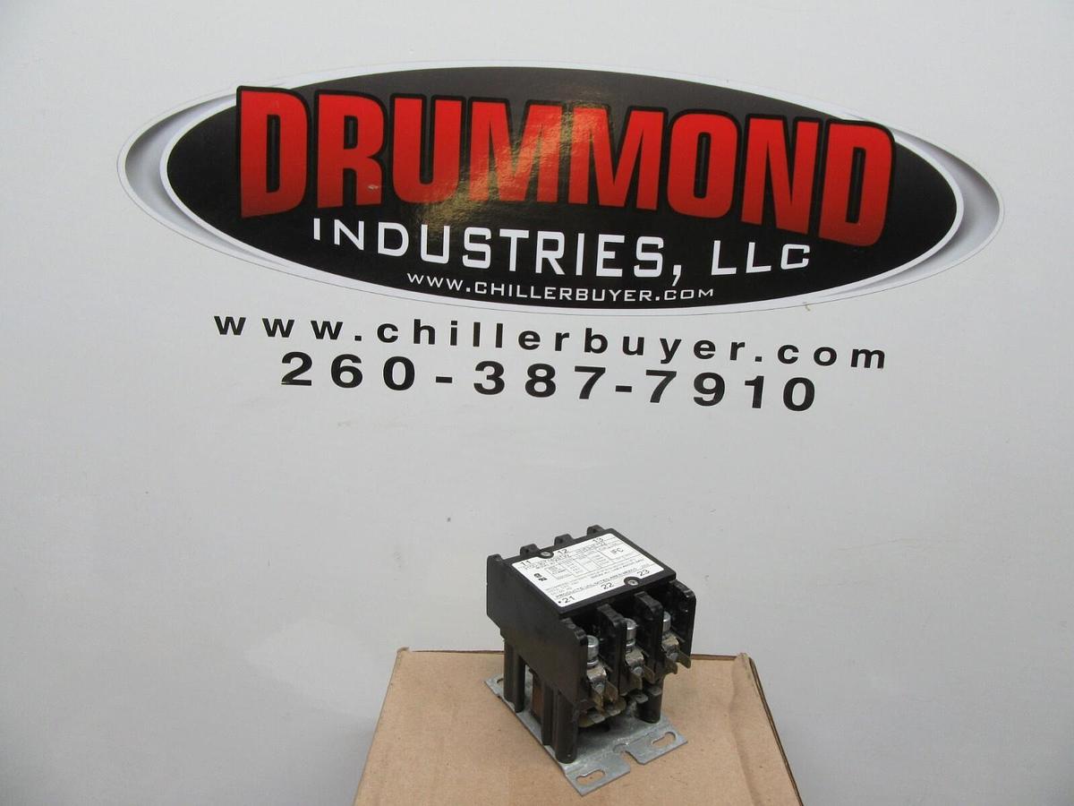 Used PRODUCTS UNLIMITED CONTACTOR 3100-30T1628TW HN53HE122 600 VAC 50 AMP COIL: 120 V
