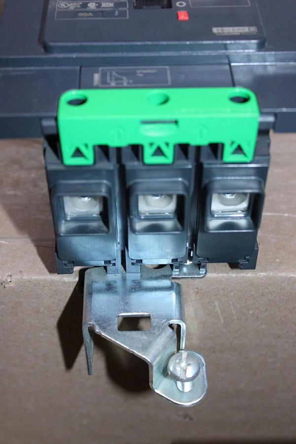 Used SQUARE D POWERPACT I-LINE CIRCUIT BREAKER BDA34060Y 60 AMP 3-POLE 480/277 VAC