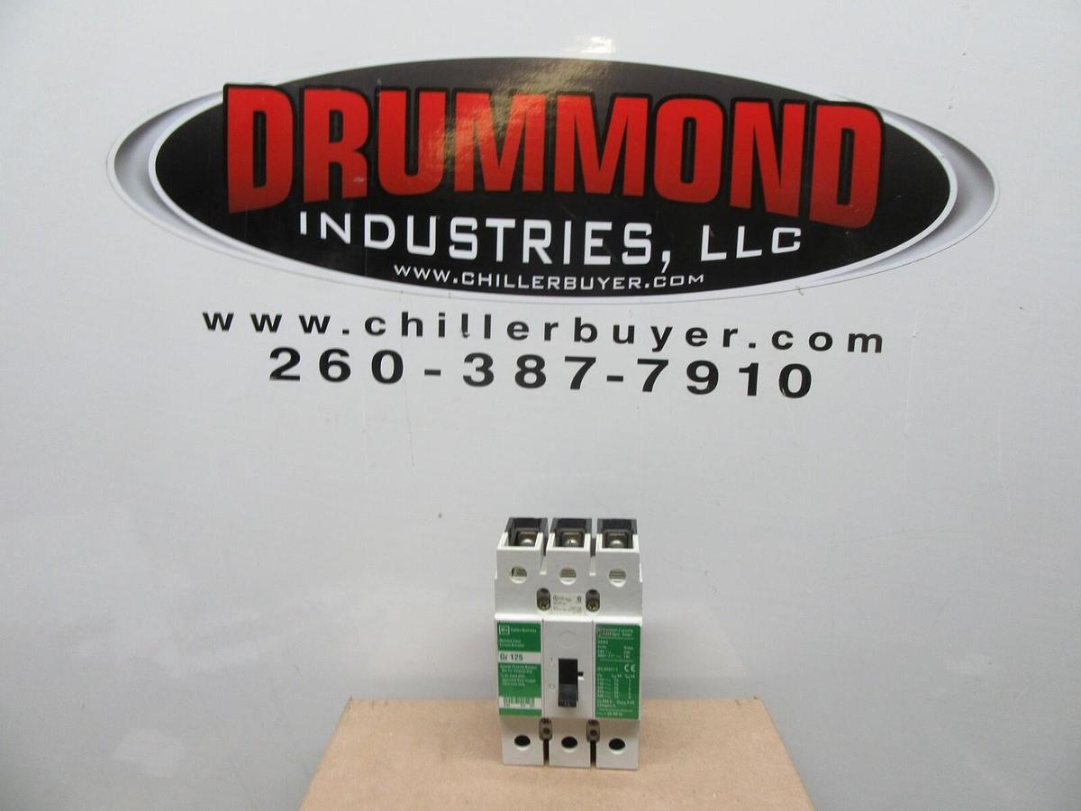 Used CUTLER HAMMER CIRUIT BREAKER GI 125 15 AMP 3-POLE 480/277 VAC **WARRANTY**