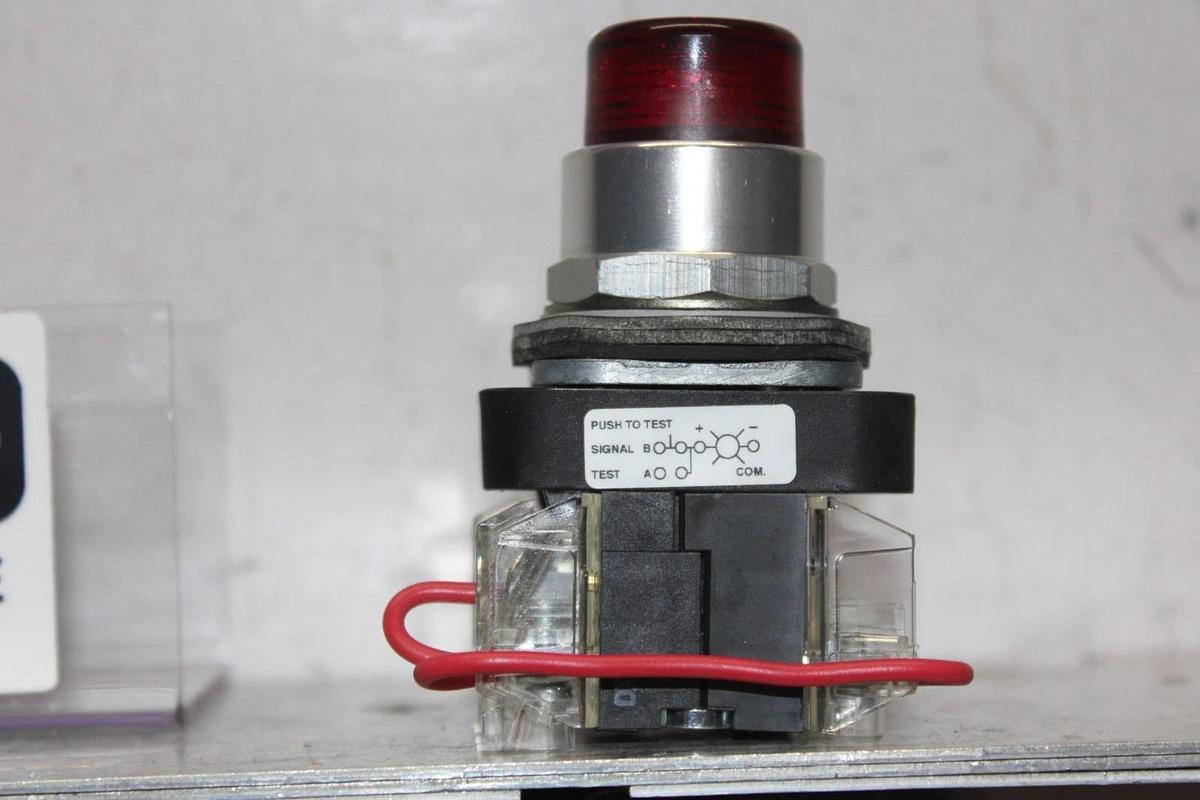 Used ALLEN BRADLEY PUSH BUTTON CONTACT BLOCK 800T-QTH10R 120 VOLT **WARRANTY**