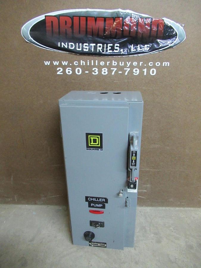 Used SQUARE D NEMA SIZE 1 COMBINATION COMBO BOX 8538SCG13 30 AMP 10 HP 600 VAC