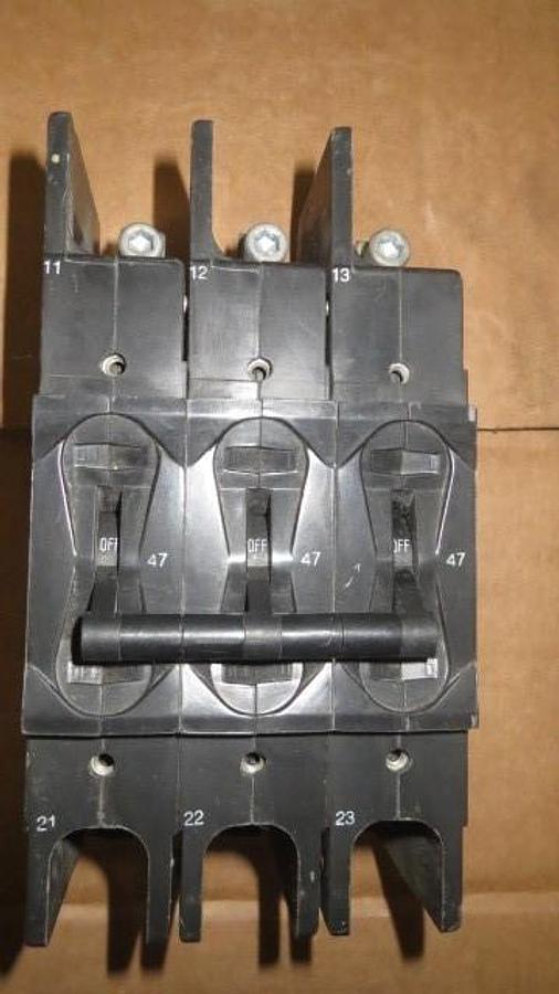 Used AIRPAX BREAKER F.L. AMPS 47 WITH 3 POLE 600 VAC