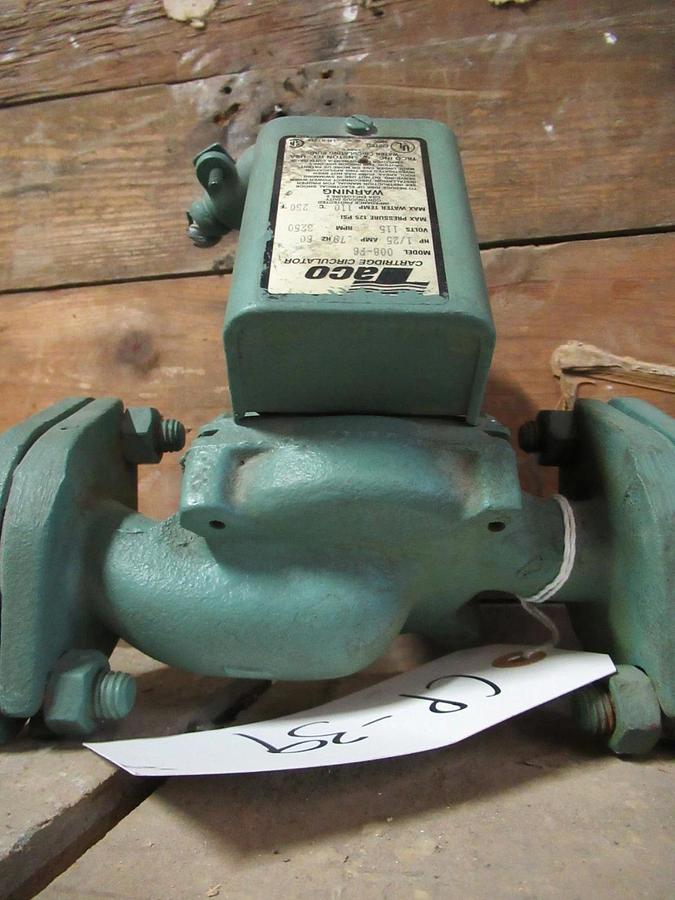 Used TACO CENTRIFUGAL PUMP 008-F6 1/25HP 3250RPM 115V 0.79A **WARRANTY INCLUDED**