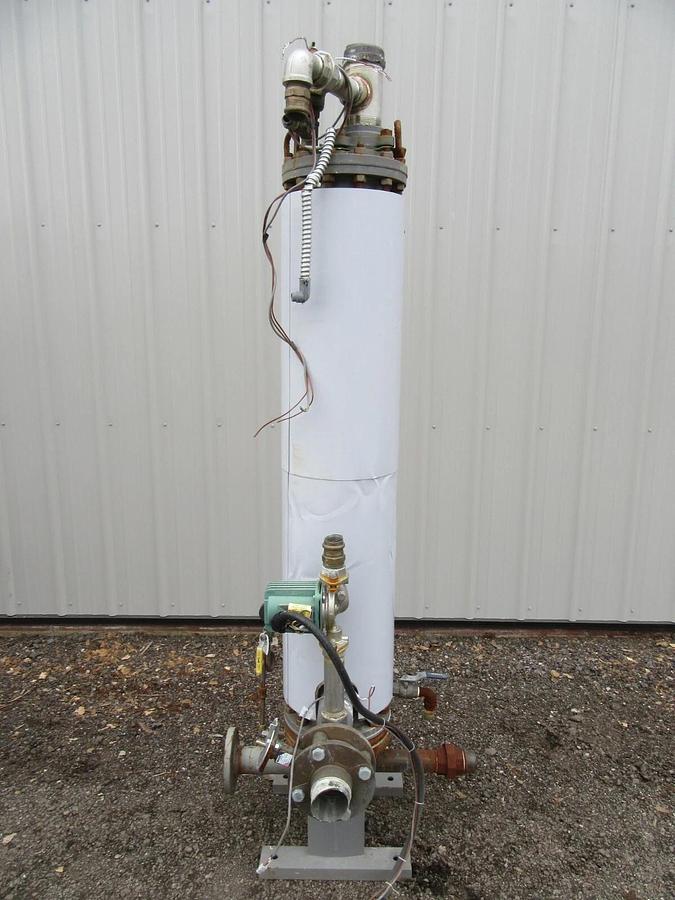 Used 8" AERCO DW TYPE HELITHERM DOUBLE WALL HEAT EXCHANGER SWDW24EC 24 SQ FT