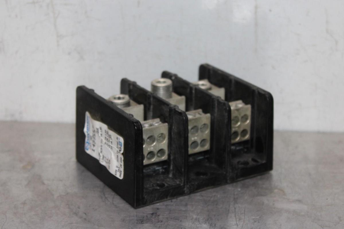 Used MARATHON TERMINAL LUG 1433553 600 VOLT 335 AMP 3-POLE **WARRANTY INCLUDED**