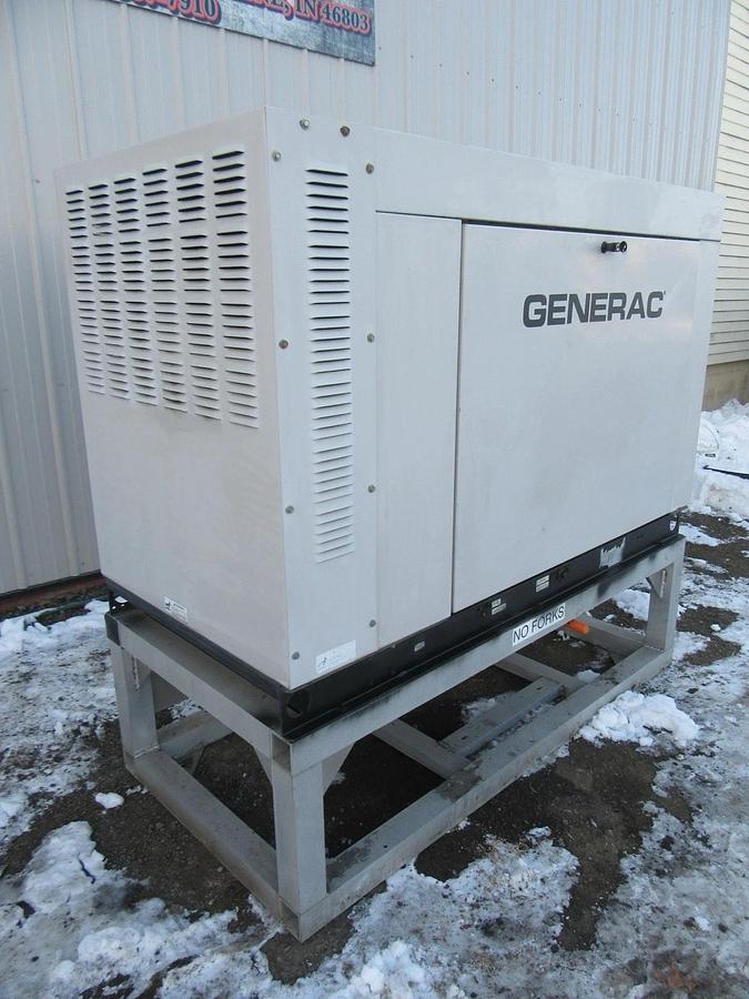 Used 35 KW 30KW GENERATOR GENERAC NAT. GAS LP PROPANE 120/240V 1 PH 403 HRS VIDEO