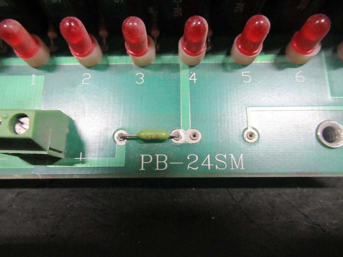 Used CROUZET DIGITAL I/O RELAR CIRCUIT BOARD PB-24SM **WARRANTY INCLUDED**
