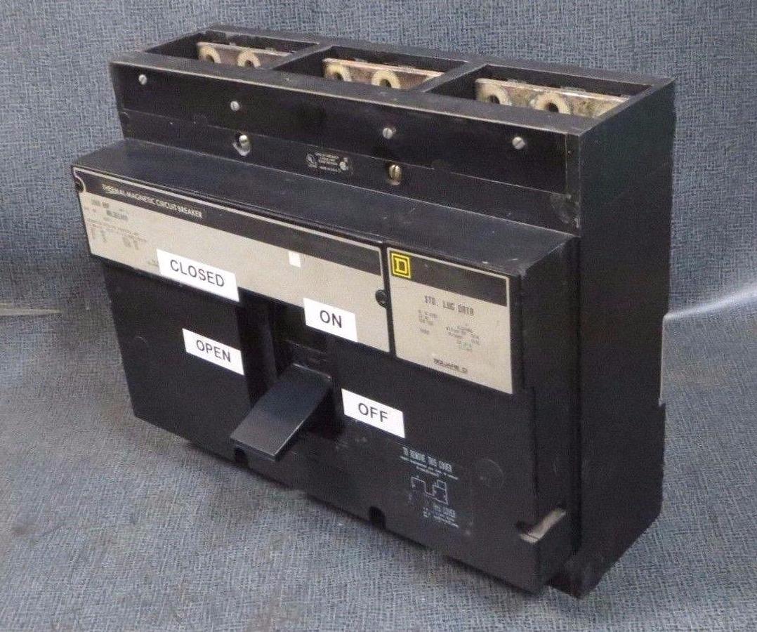 Used SQUARE D BREAKER 1000 AMP 600 VAC 3 POLE MODEL NAL361000 **WARRANTY INCLUDED**