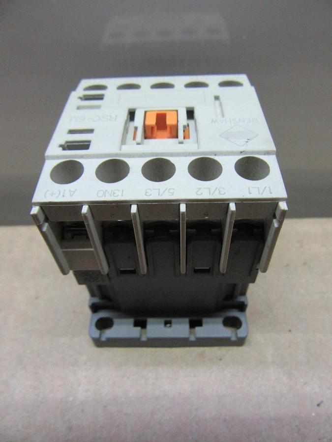 Used LOT OF 2 BENSHAW CONTACTOR RSC-6M 600 VAC 20 AMP 3-POLE 3-PHASE 3 HP