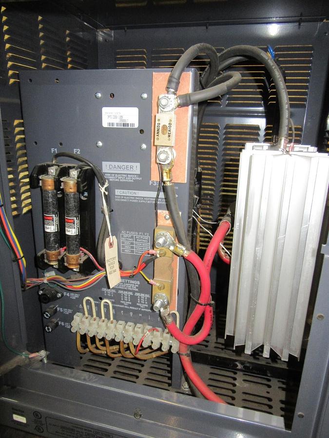 Used 24 VOLT ENERSYS BATTERY CHARGER 88 AMPS ES1-12-550B 208/240/480 VAC 1 PH 550 AH