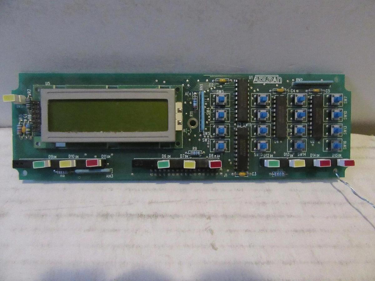 Used ADTRAN 5200.138-5A CIRCUIT BOARD / SCREEN WITH PVC160204AYL DISPLAY 497-0400540
