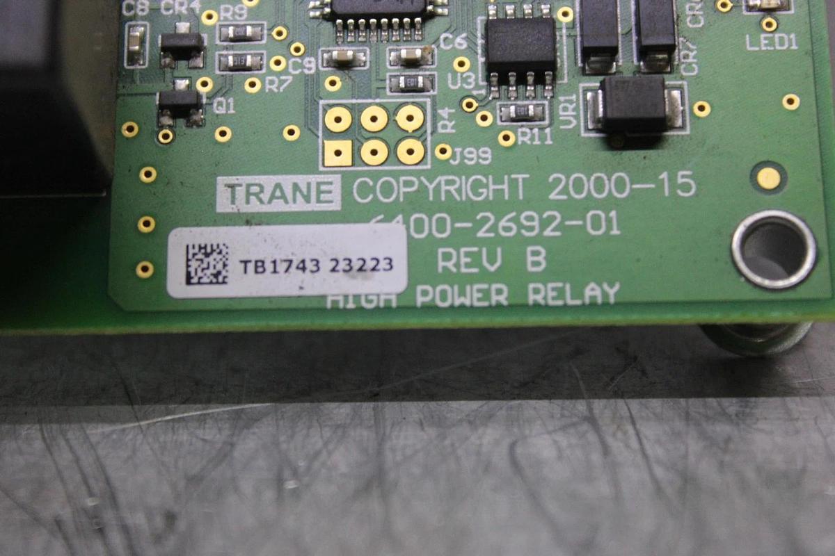 Used TRANE HIGH POWER RELAY 6400-2692-01 REV. B X13650902020 REV. E **WARRANTY**