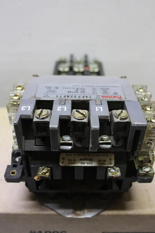 Used FURNAS STARTER 14FP32AF71 45 AMP NEMA 2 600V 25 HP 3-PHASE COIL: 120V