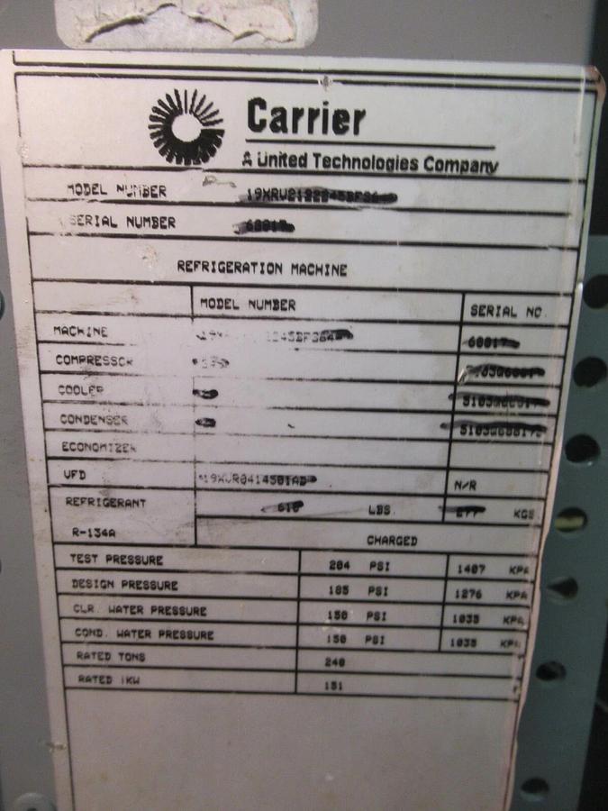 Used CARRIER COMFORT NETWORK CHILLER HMI INTERFACE 19XRV 19XR04023408 CEPL130445-03-R