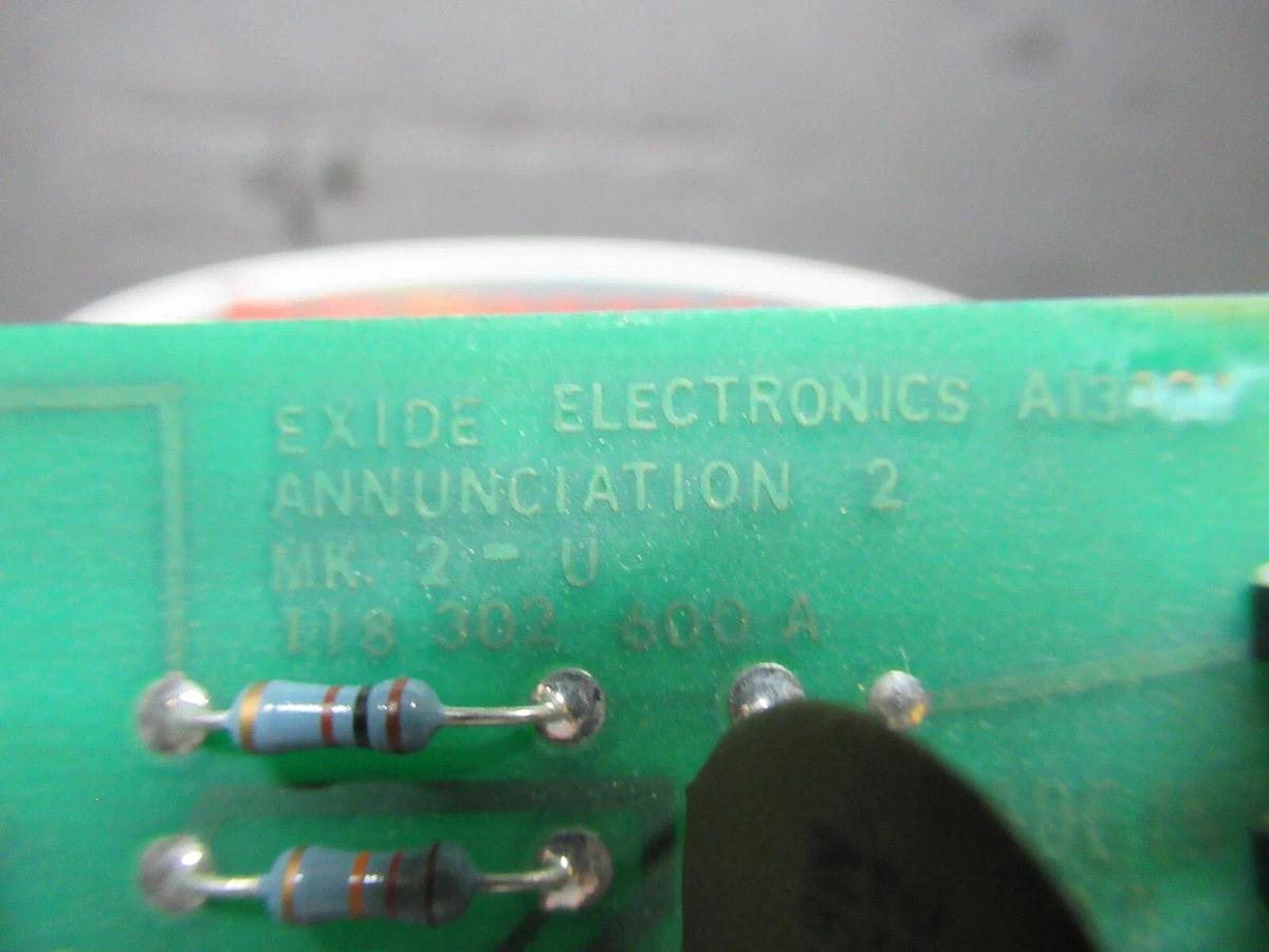 Used EXIDE ANNUNCIATION 2 MK II-U CIRCUIT BOARD 101072381 REV. R3 118302600 REV. A