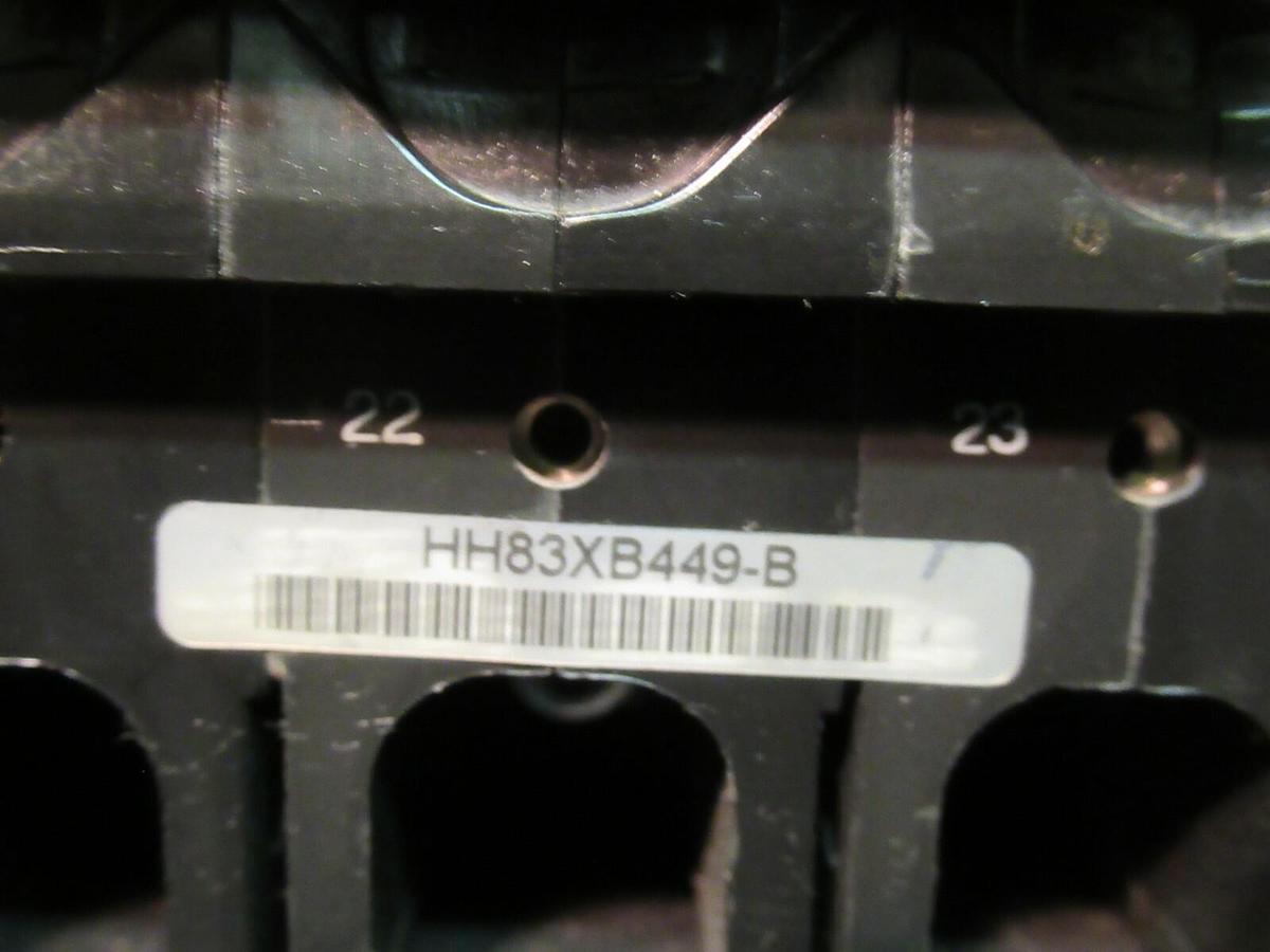 Used AIRPAX 3 POLE 38 AMP BREAKER 600 VAC 219-3-2600-449 44 TRIP AMPS HH83XB449-B