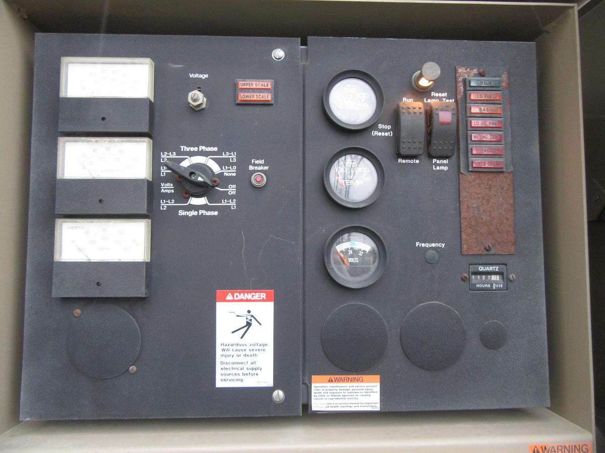 Used 50 KW DIESEL GENERATOR CUMMINS 120/240V B3.9-G1 RECONNECTABLE VIDEO ENCLOSED