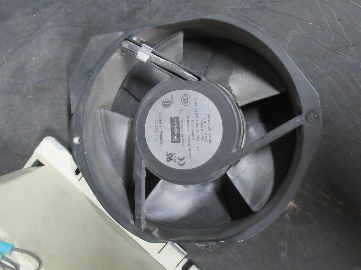 Used HOFFMAN AXIAL FAN AND ENCLOSURE 115 VAC 0.31 AMP 200/240 CFM A-6AXFN TFP61UL12