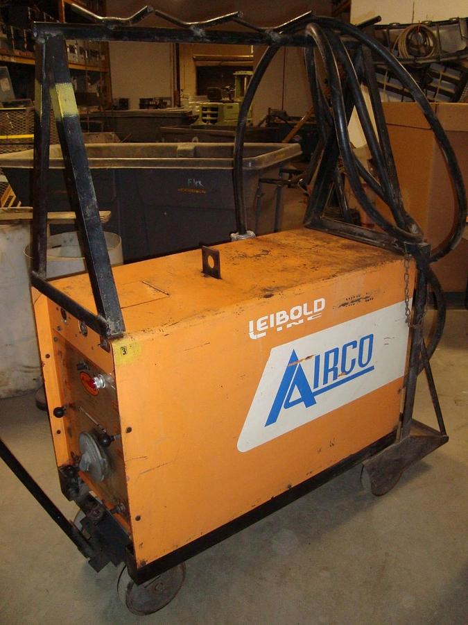 Used AIRCO 250 AMP TIG WELDER HELIWELDER MODEL 2.5A DDR-224-HF-B W/ WHEELS 1341-0232