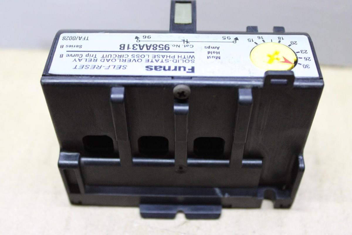 Used FURNAS OVERLOAD RELAY 958AA31B 15-30 AMP 3-PHASE 600 VOLT **WARRANTY**
