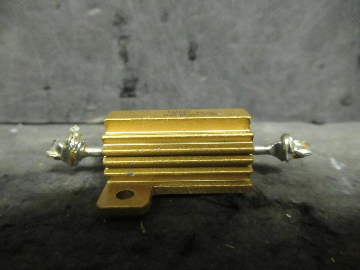 Used (6 QTY) VISHAY DALE RH-25 25 WATT 0.5 OHM ALUMINUM POWER RESISTORS MI9402 1%