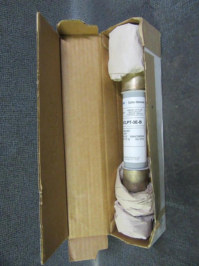 Used EATON/CH INDOOR HV FUSE-CLE-PT 5.5 kV 3E A NIB 5CLPT-3E-PT MEDIUM 3A 3 AMP
