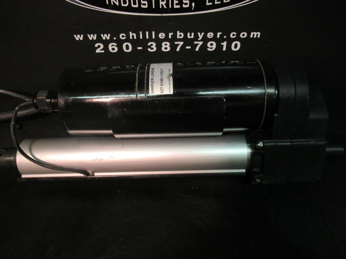 Used WARNER LINEAR B-TRACK SCREW ACTUATOR K2EP1.2G30-115V-BR-06R90 027-0188-115V-7