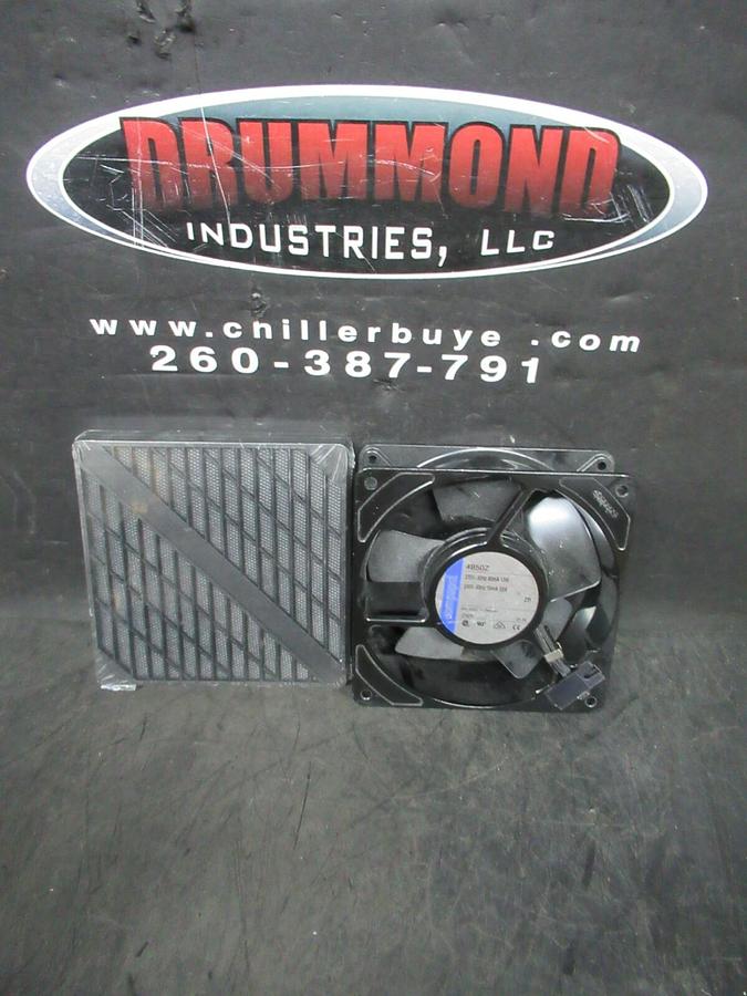 NEW SURPLUS EBMPAPST 4850Z AXIAL COOLING FAN 230 VAC 50/60 HZ W/ FILTER / SCREEN