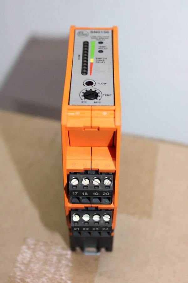 Used IFM CURRENT MONITOR FOR FLOW SENSOR SN0150 VS3000 240 VAC 4 AMP *WARRANTY*