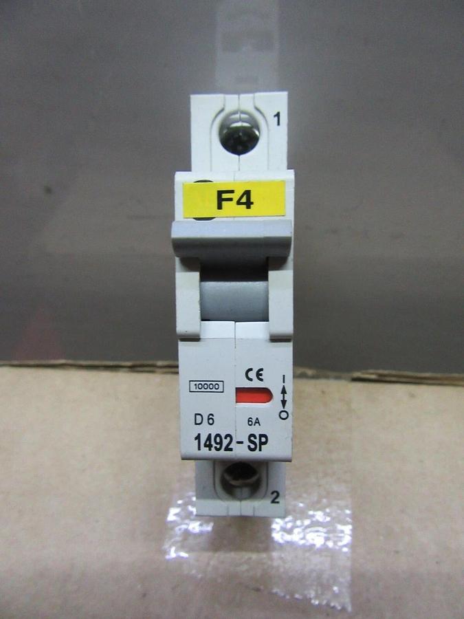 Used ALLEN BRADLEY BREAKER 1492-SP1D060 6 AMP 277 VAC SINGLE POLE **WARRANTY**