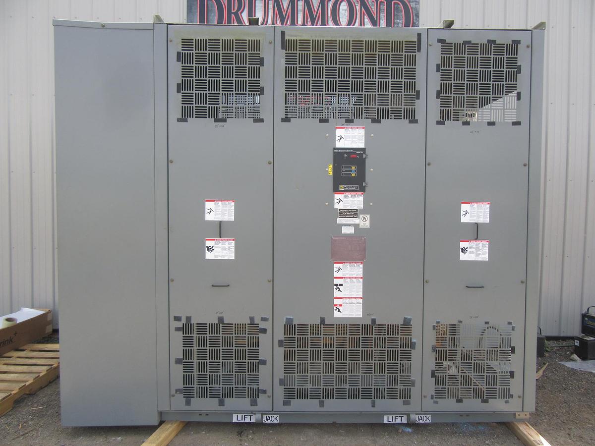 Used 2500 / 3333 KVA SQUARE D TRANSFORMER SUBSTATION INSULATED HV 12470 LV 480