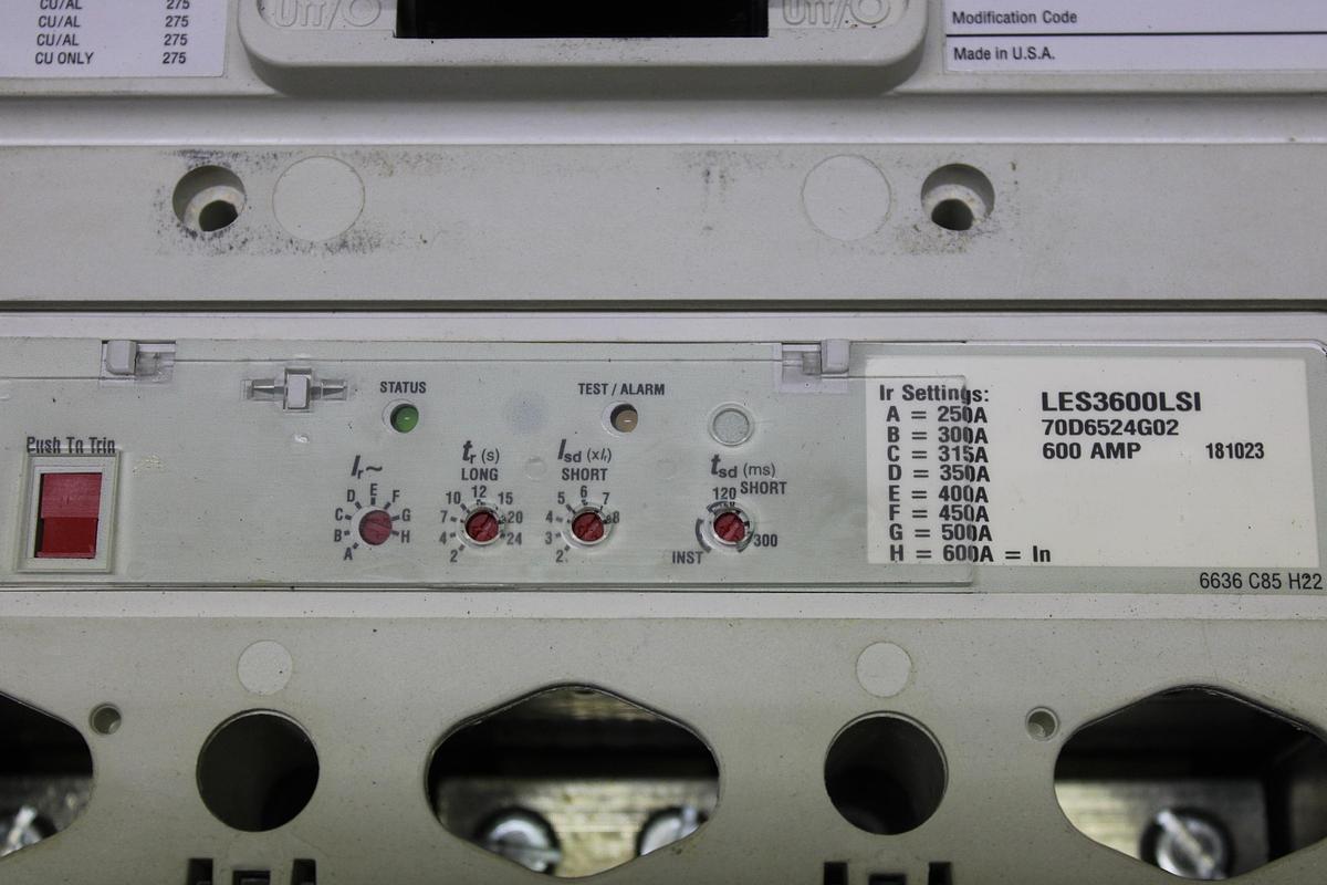 Used GENERAL ELECTRIC MICROVERSA PM TRIP UNIT A216LSIGMR 600 AMP