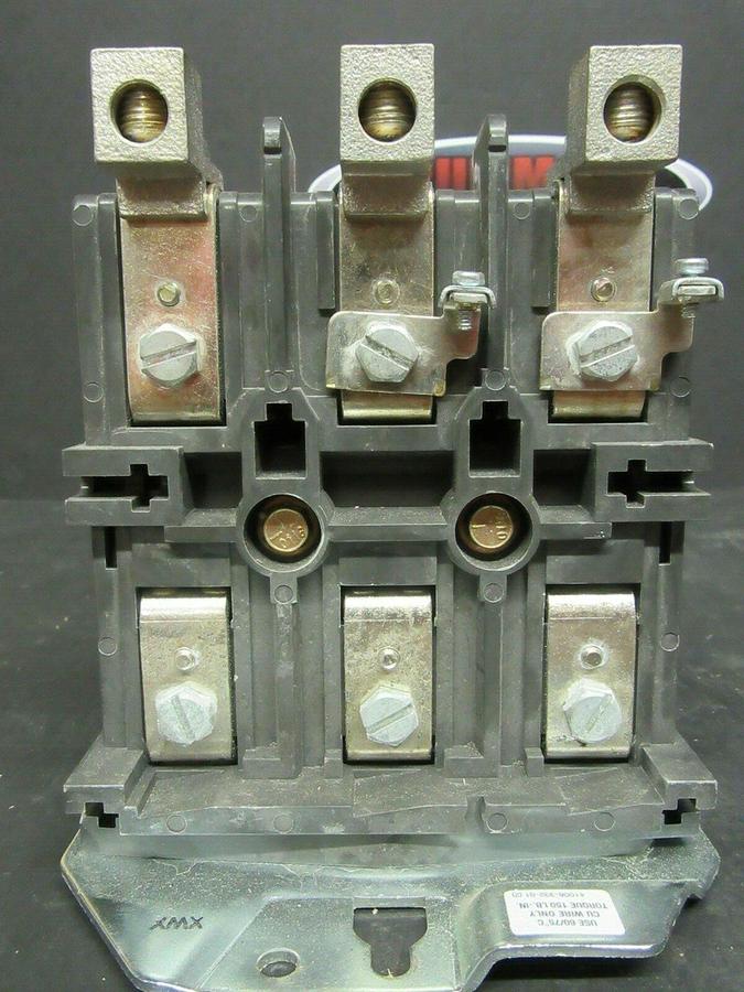 Used ALLEN BRADLEY STARTER 509-DOD-EC1D SER. A NEMA: 3 50 HP 600 VAC W/ 592-EC1DD