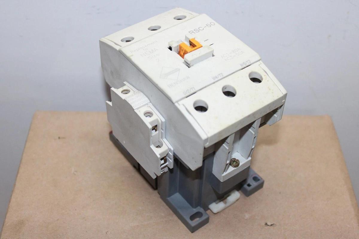 Used BENSHAW MAGNETIC CONTACTOR RSC-50 600 VAC 70 AMP 30 HP COIL: 120 VAC