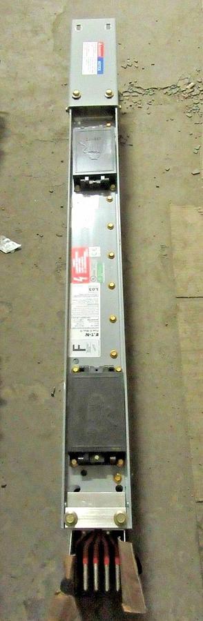 Used 1600 AMP CUTLER HAMMER POW-R-WAY III BUSWAY BUSDUCT 44 INCH STRAIGHT 480 277 4W