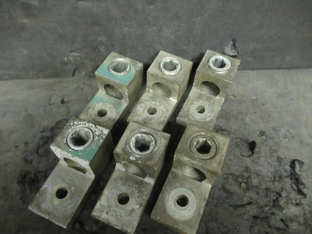 Used (6) QTY ILSCO TA-600 1 (SINGLE) BARREL MECHANICAL CONNECTOR LUG TAP 600 MCM - 2