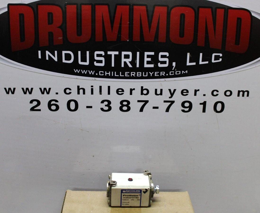 Used FERRAZ SHAWMUT PROTISTOR FUSE 1300 VAC 63 AMP A130UD70TTI63 **WARRANTY**