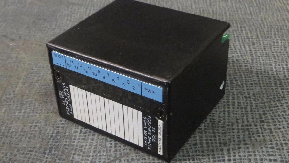 Used GE FANUC INPUT MODULE  24 VDC  POS/NEG IN 16 PT  MODEL: IC670MDL640J