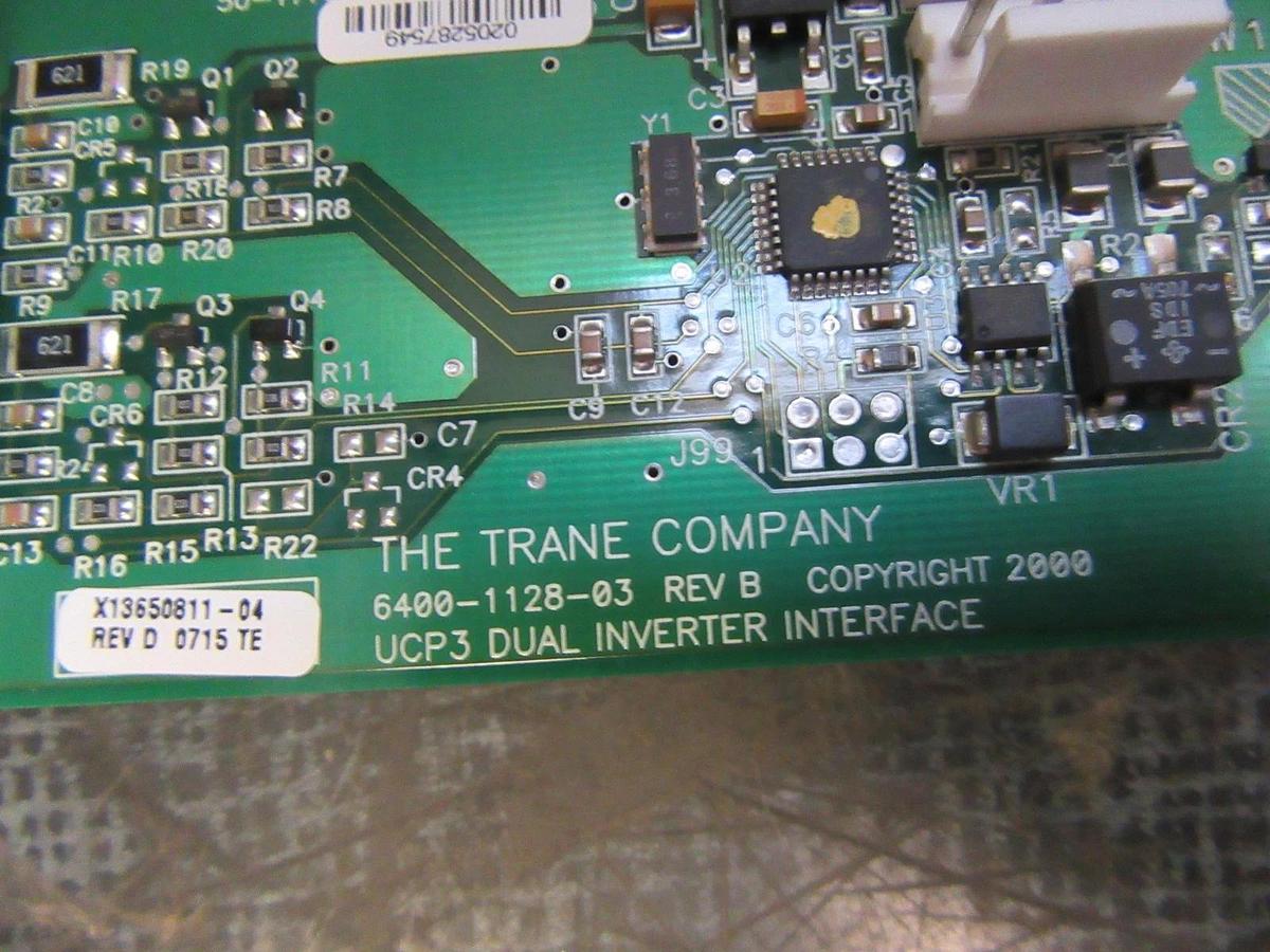 Used TRANE 6400-1128-03 REV B DUAL INVERTER INTERFACE CIRCUIT BOARD **WARRANTY**