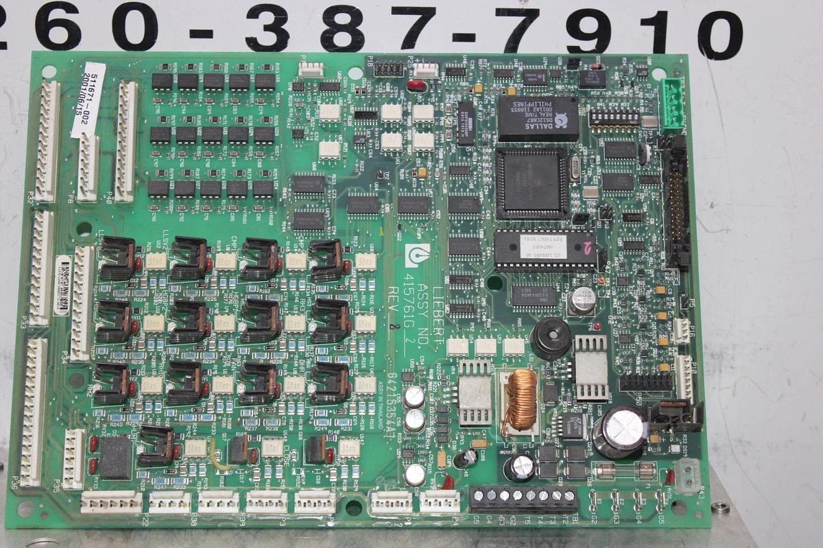 Used LIEBERT HVAC CONTROL CIRCUIT BOARD 415761G2 REV. 8 **WARRANTY INCLUDED**